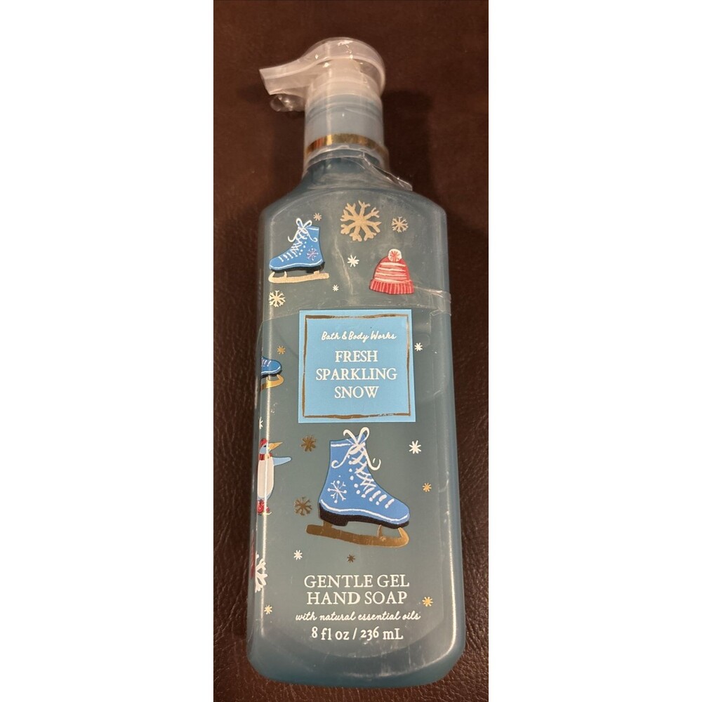 Bath & Body Works Gel Hand Soap Fresh Sparkling Snow w/ Essential Oils New